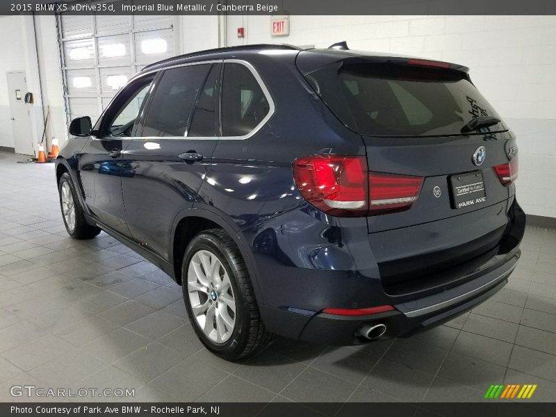 Imperial Blue Metallic / Canberra Beige 2015 BMW X5 xDrive35d