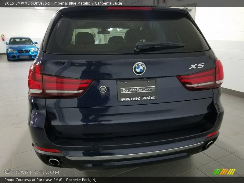 Imperial Blue Metallic / Canberra Beige 2015 BMW X5 xDrive35d