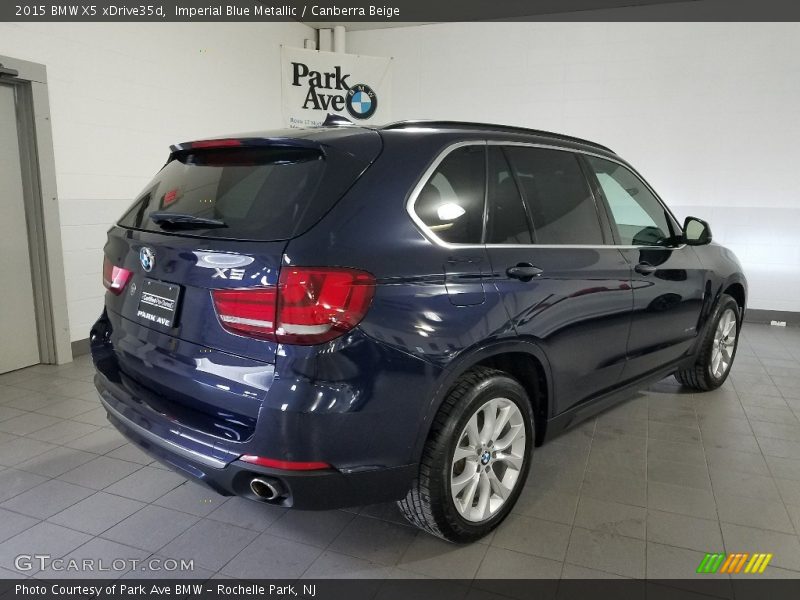 Imperial Blue Metallic / Canberra Beige 2015 BMW X5 xDrive35d
