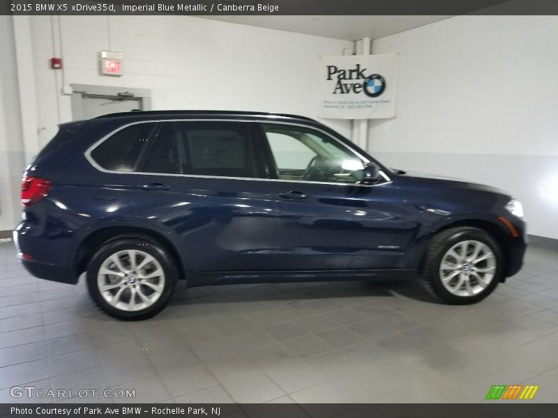 Imperial Blue Metallic / Canberra Beige 2015 BMW X5 xDrive35d