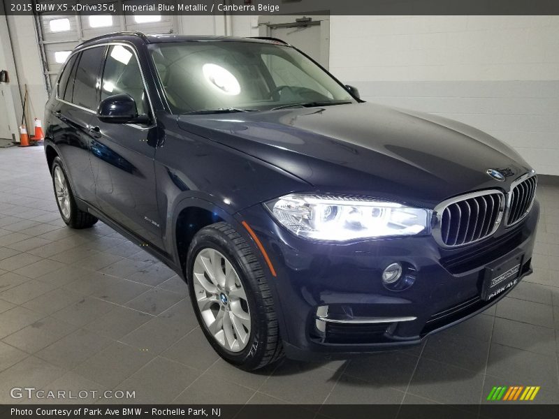 Imperial Blue Metallic / Canberra Beige 2015 BMW X5 xDrive35d