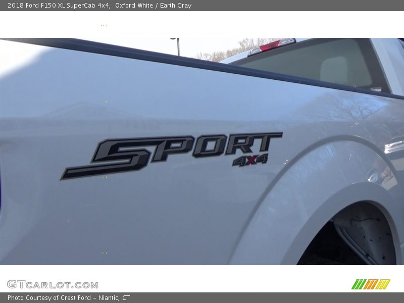 Oxford White / Earth Gray 2018 Ford F150 XL SuperCab 4x4