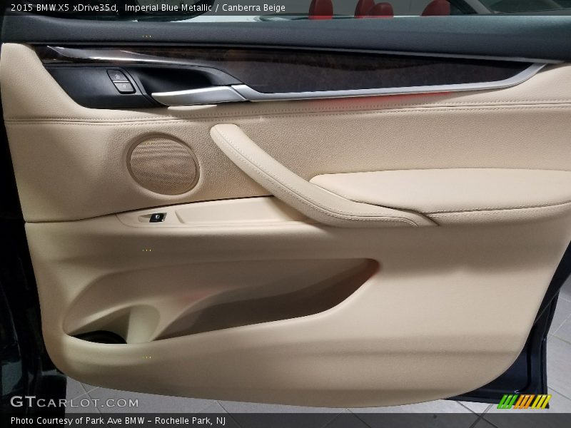 Imperial Blue Metallic / Canberra Beige 2015 BMW X5 xDrive35d