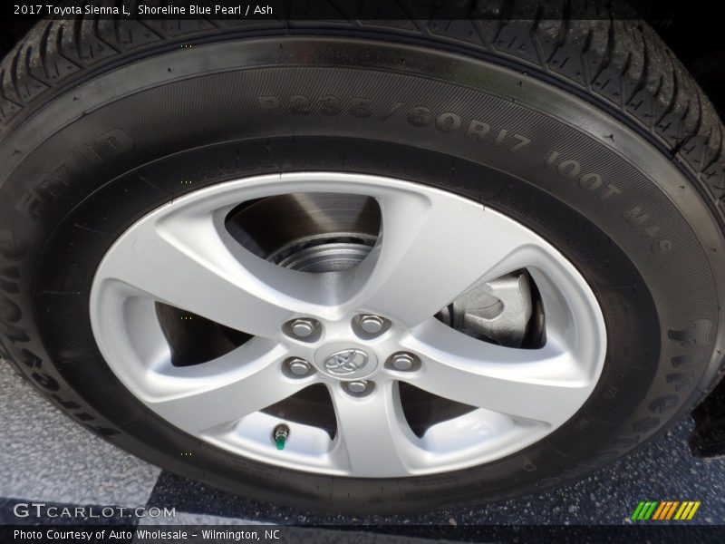 Shoreline Blue Pearl / Ash 2017 Toyota Sienna L