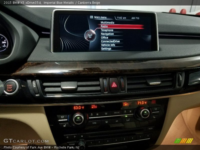 Imperial Blue Metallic / Canberra Beige 2015 BMW X5 xDrive35d