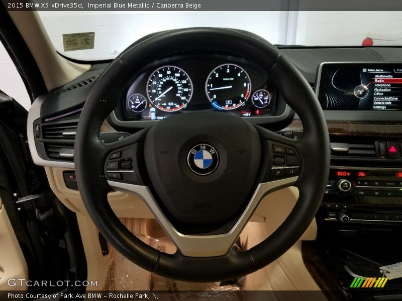 Imperial Blue Metallic / Canberra Beige 2015 BMW X5 xDrive35d