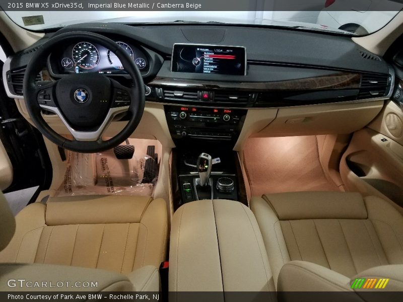 Imperial Blue Metallic / Canberra Beige 2015 BMW X5 xDrive35d