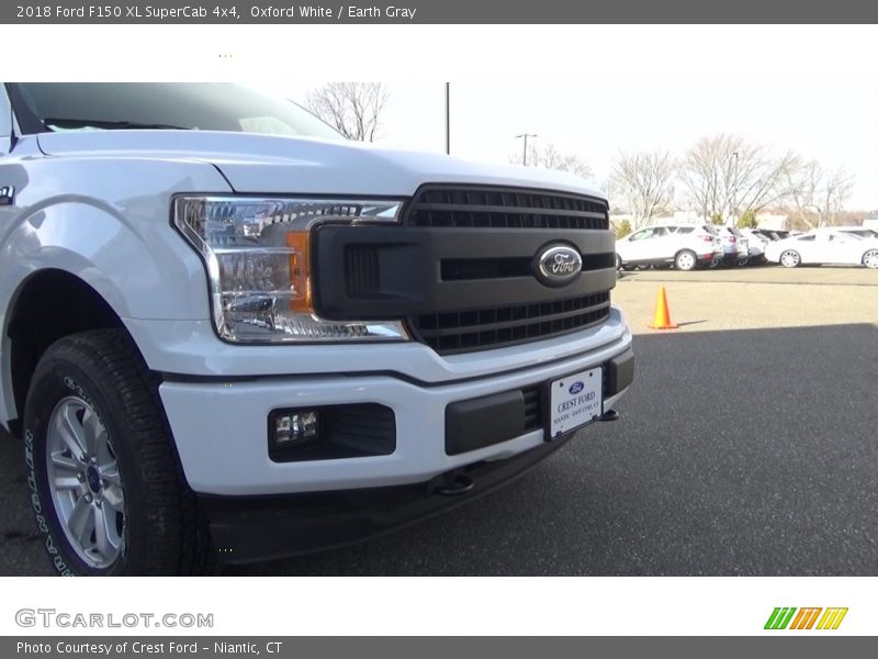 Oxford White / Earth Gray 2018 Ford F150 XL SuperCab 4x4