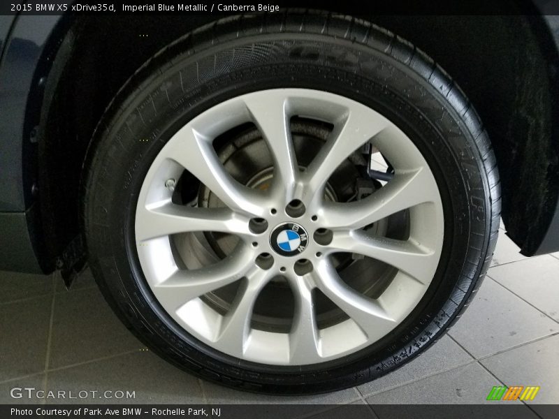 Imperial Blue Metallic / Canberra Beige 2015 BMW X5 xDrive35d