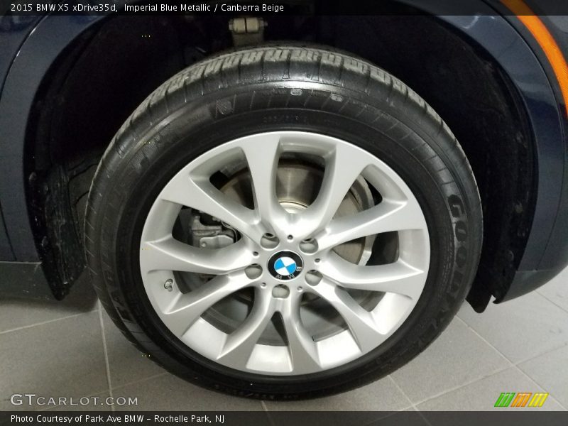 Imperial Blue Metallic / Canberra Beige 2015 BMW X5 xDrive35d