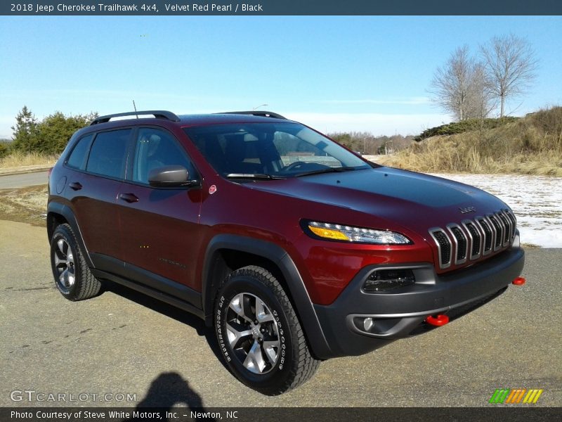 Velvet Red Pearl / Black 2018 Jeep Cherokee Trailhawk 4x4