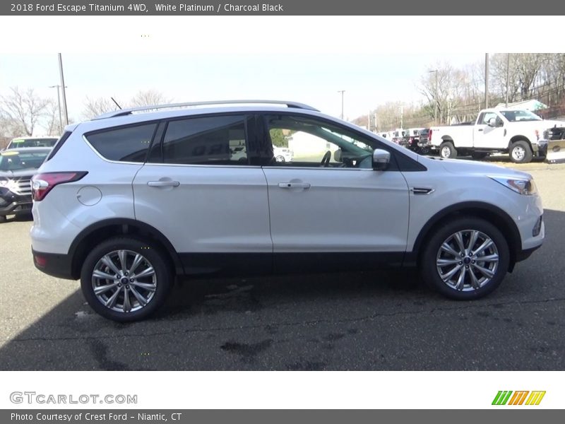 White Platinum / Charcoal Black 2018 Ford Escape Titanium 4WD
