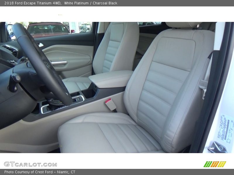 White Platinum / Charcoal Black 2018 Ford Escape Titanium 4WD