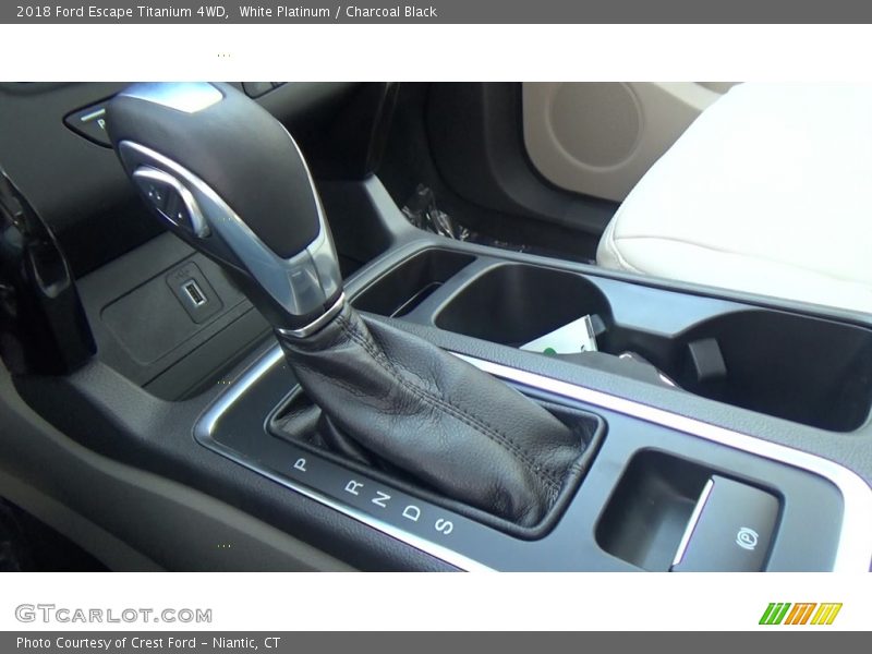 White Platinum / Charcoal Black 2018 Ford Escape Titanium 4WD