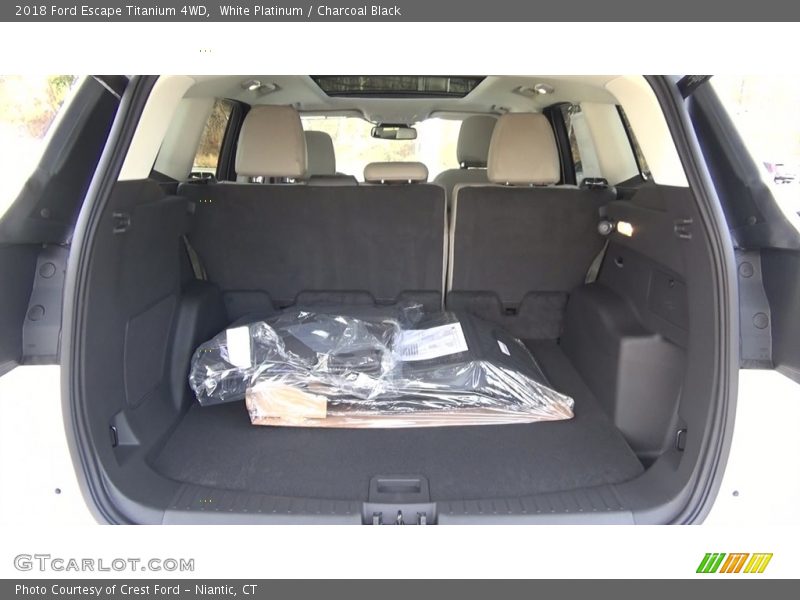 White Platinum / Charcoal Black 2018 Ford Escape Titanium 4WD