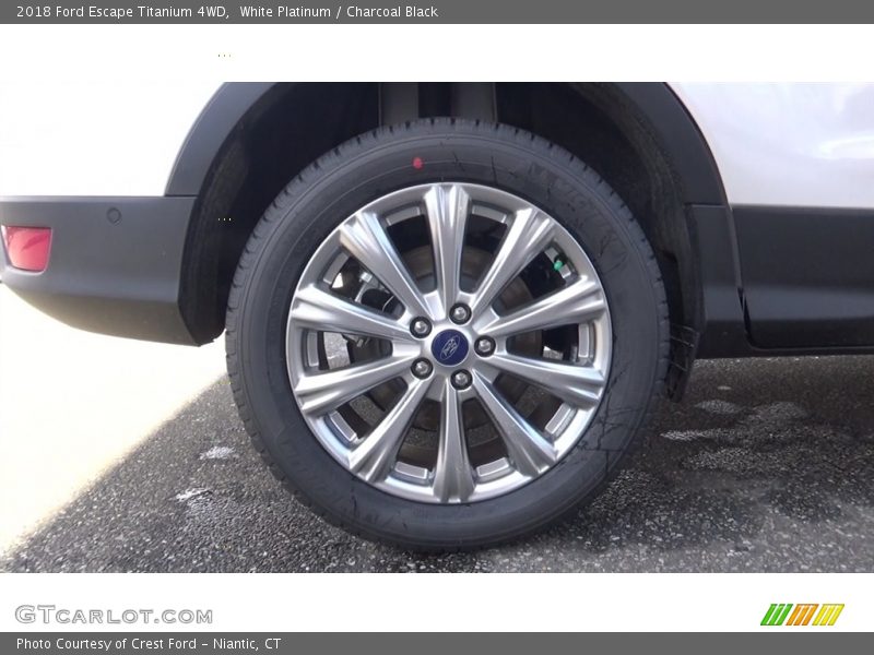 White Platinum / Charcoal Black 2018 Ford Escape Titanium 4WD