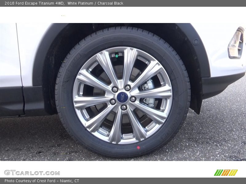 White Platinum / Charcoal Black 2018 Ford Escape Titanium 4WD