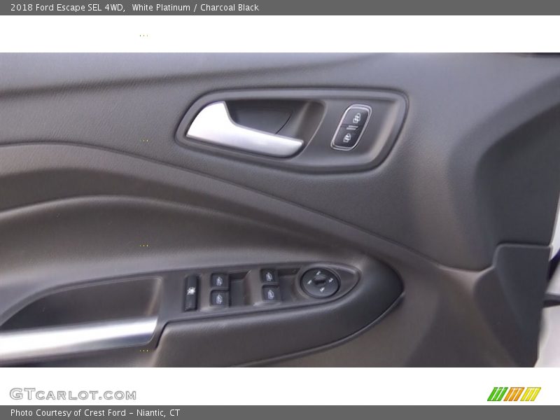 White Platinum / Charcoal Black 2018 Ford Escape SEL 4WD