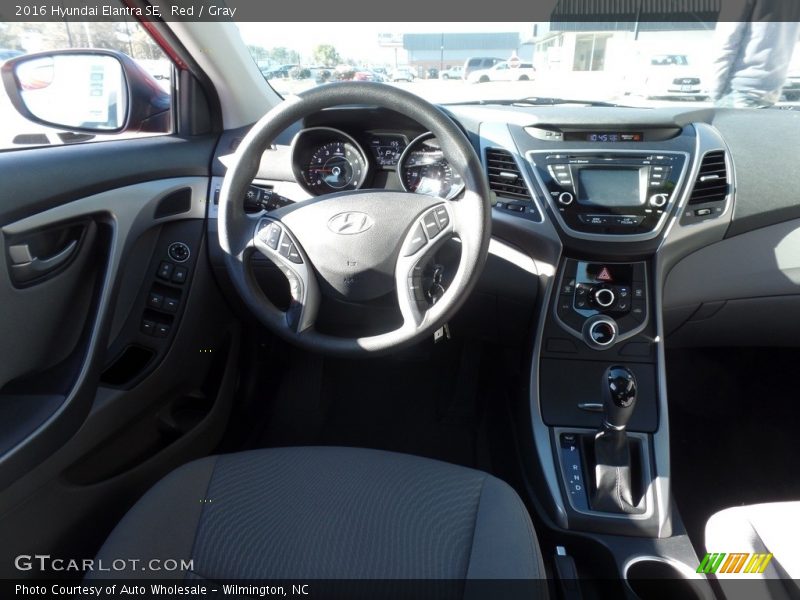 Red / Gray 2016 Hyundai Elantra SE