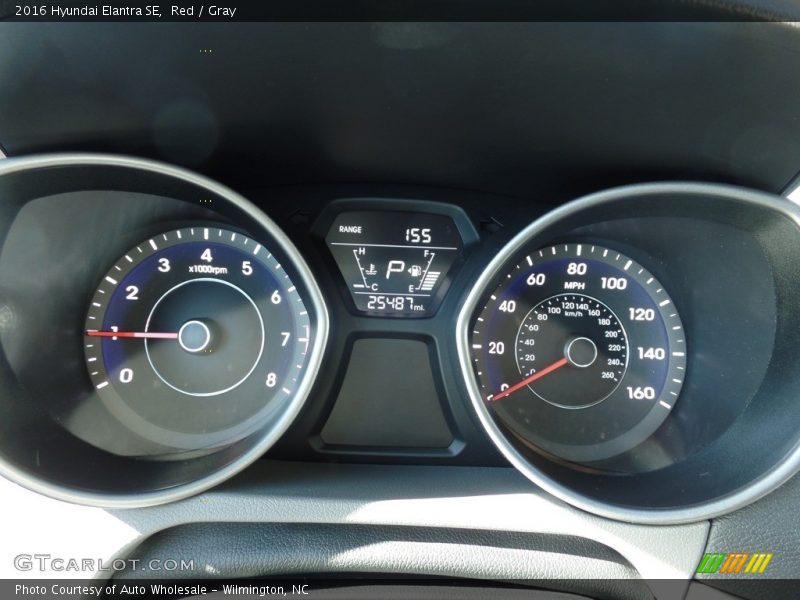 Red / Gray 2016 Hyundai Elantra SE