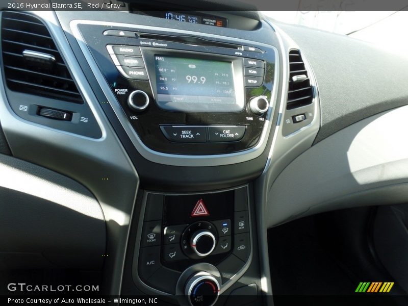 Red / Gray 2016 Hyundai Elantra SE