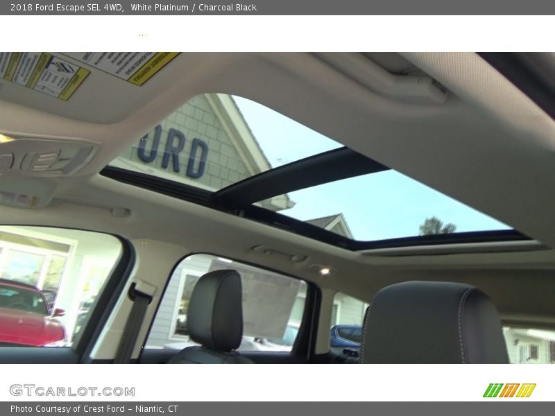 White Platinum / Charcoal Black 2018 Ford Escape SEL 4WD