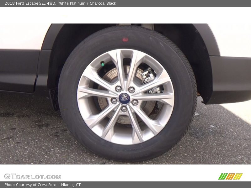 White Platinum / Charcoal Black 2018 Ford Escape SEL 4WD