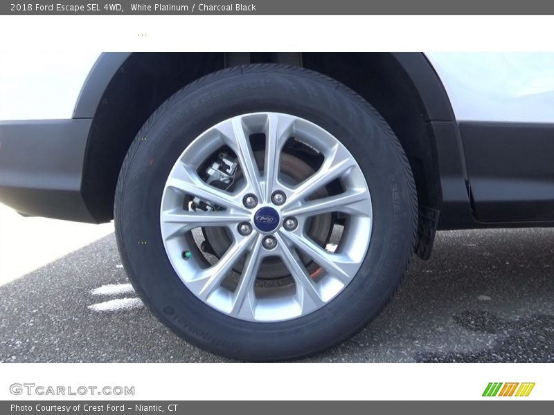 White Platinum / Charcoal Black 2018 Ford Escape SEL 4WD