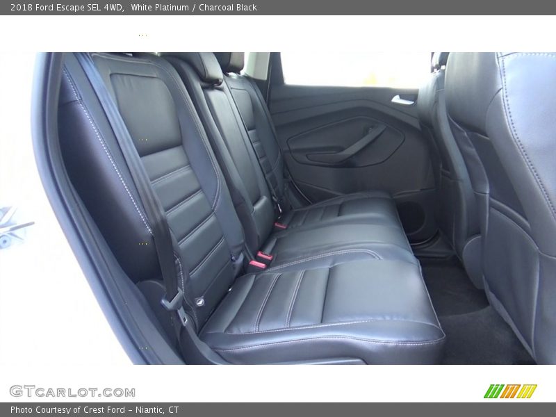 White Platinum / Charcoal Black 2018 Ford Escape SEL 4WD