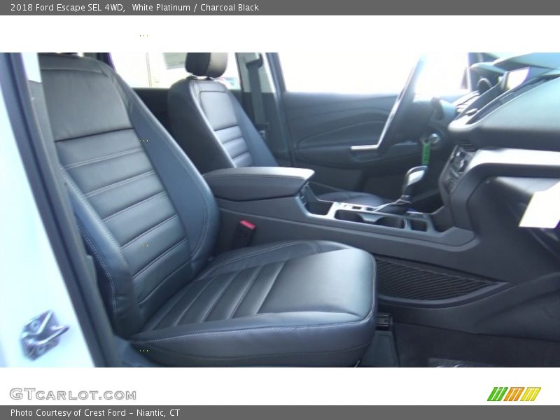 White Platinum / Charcoal Black 2018 Ford Escape SEL 4WD