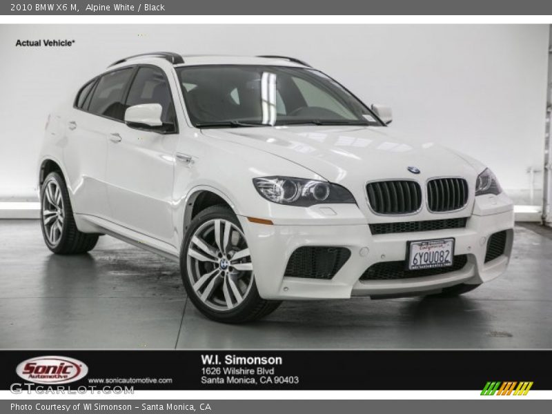 Alpine White / Black 2010 BMW X6 M
