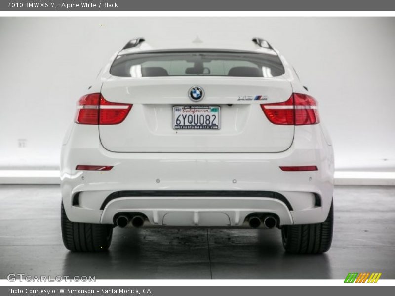 Alpine White / Black 2010 BMW X6 M