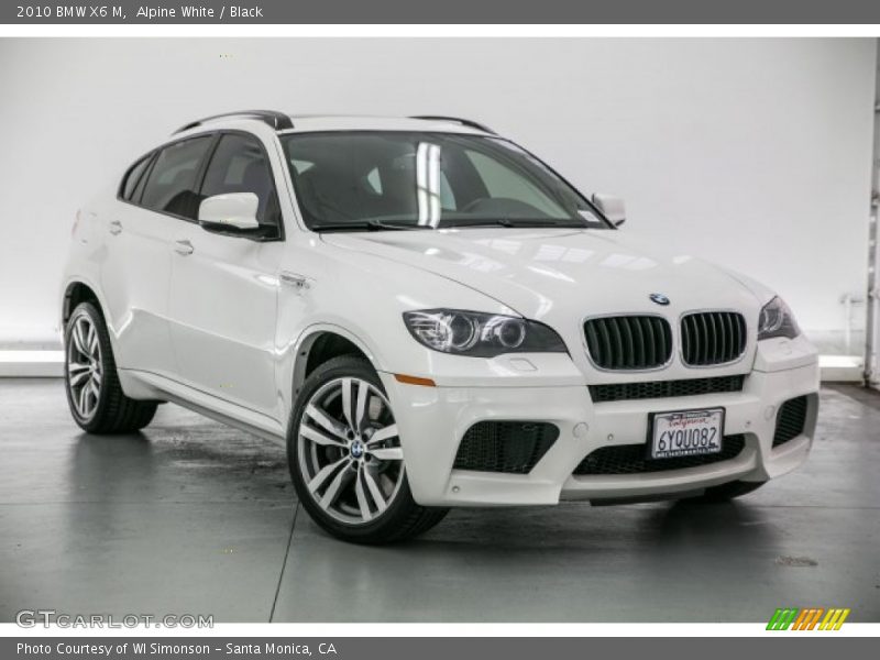 Alpine White / Black 2010 BMW X6 M