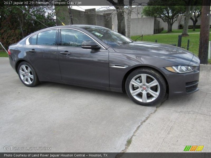 Tempest Gray / Jet 2017 Jaguar XE 25t Premium