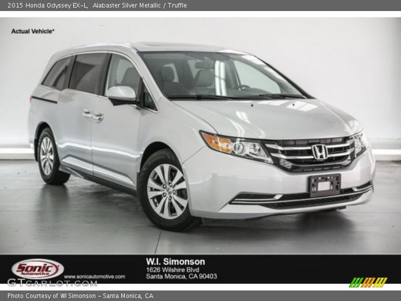 Alabaster Silver Metallic / Truffle 2015 Honda Odyssey EX-L