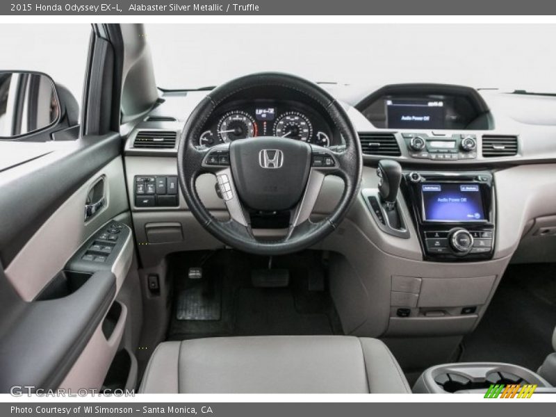 Alabaster Silver Metallic / Truffle 2015 Honda Odyssey EX-L