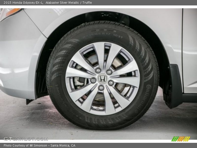 Alabaster Silver Metallic / Truffle 2015 Honda Odyssey EX-L