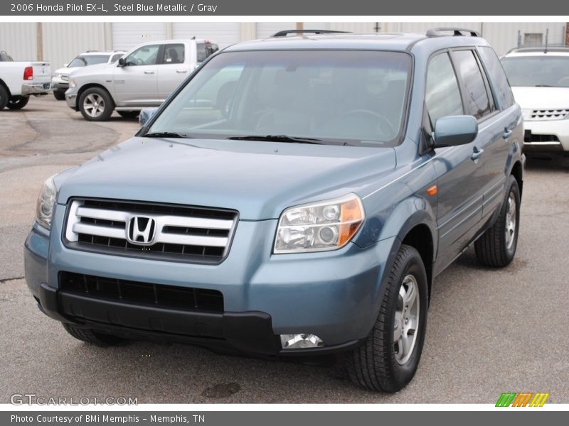 Steel Blue Metallic / Gray 2006 Honda Pilot EX-L