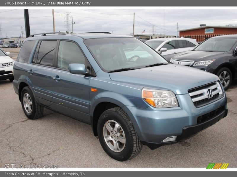 Steel Blue Metallic / Gray 2006 Honda Pilot EX-L