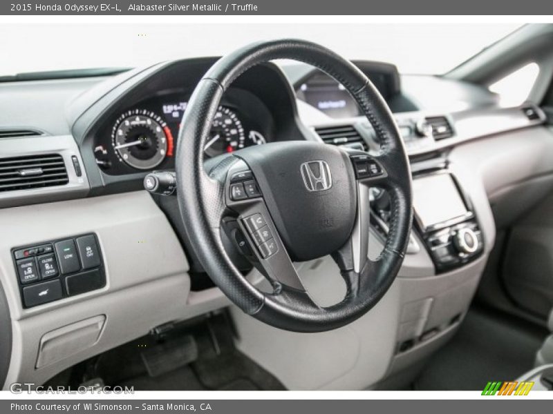 Alabaster Silver Metallic / Truffle 2015 Honda Odyssey EX-L