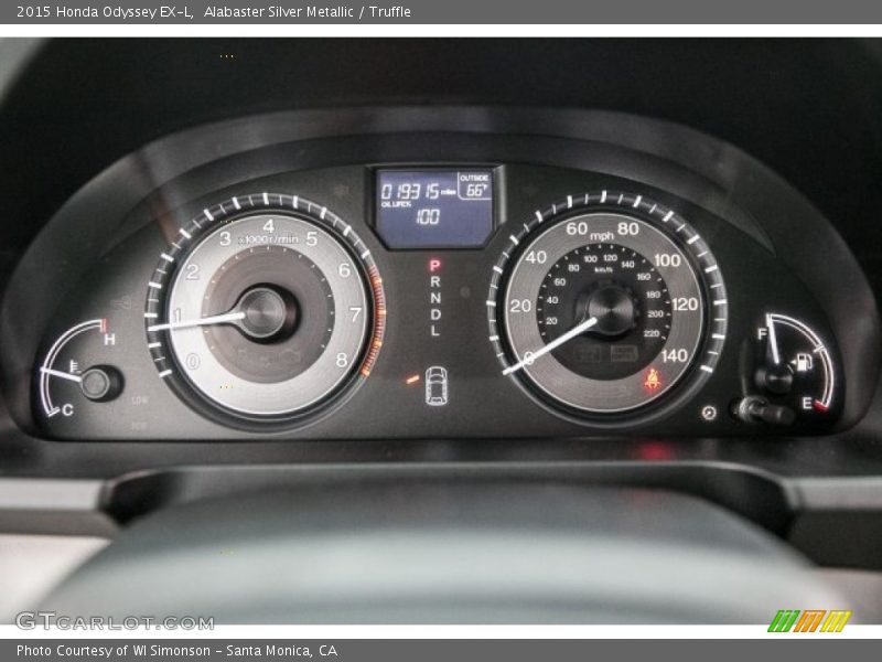 Alabaster Silver Metallic / Truffle 2015 Honda Odyssey EX-L