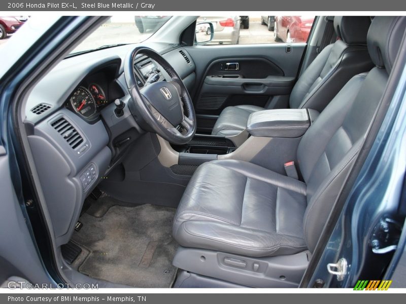 Steel Blue Metallic / Gray 2006 Honda Pilot EX-L