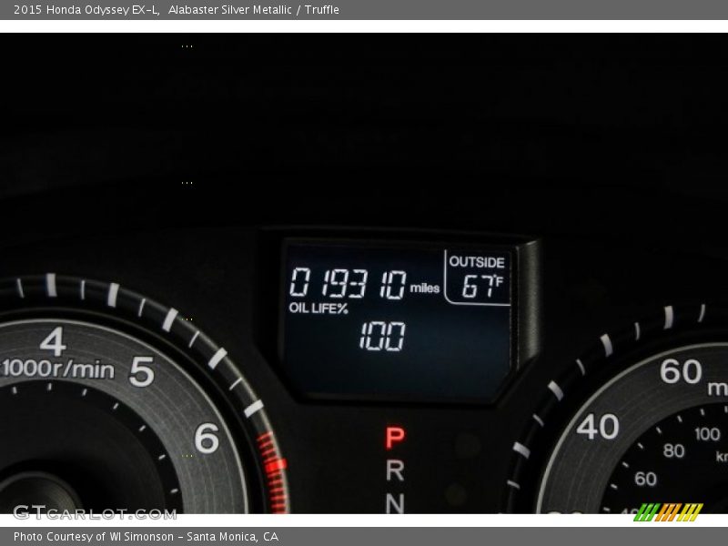 Alabaster Silver Metallic / Truffle 2015 Honda Odyssey EX-L
