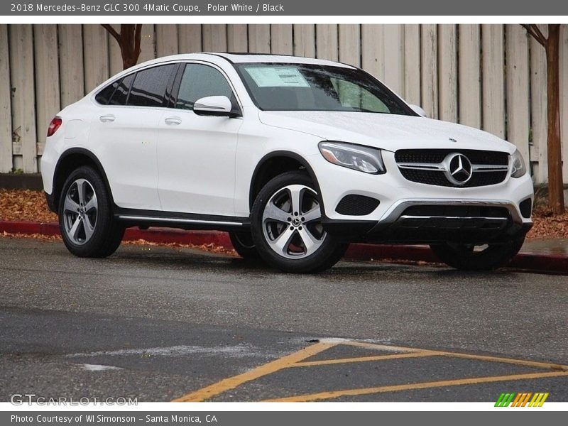Polar White / Black 2018 Mercedes-Benz GLC 300 4Matic Coupe