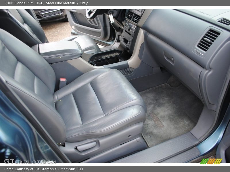 Steel Blue Metallic / Gray 2006 Honda Pilot EX-L