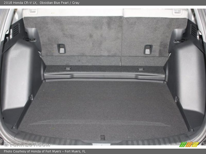 Obsidian Blue Pearl / Gray 2018 Honda CR-V LX