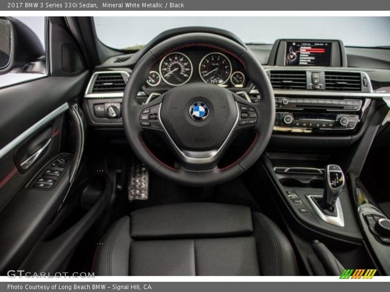 Mineral White Metallic / Black 2017 BMW 3 Series 330i Sedan