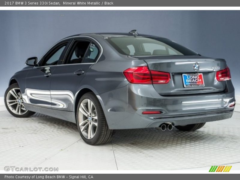 Mineral White Metallic / Black 2017 BMW 3 Series 330i Sedan