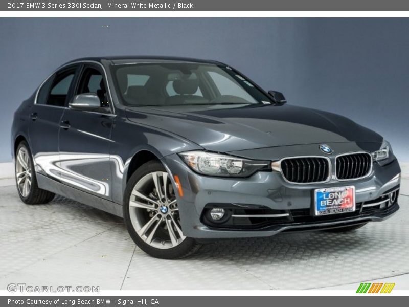 Mineral White Metallic / Black 2017 BMW 3 Series 330i Sedan