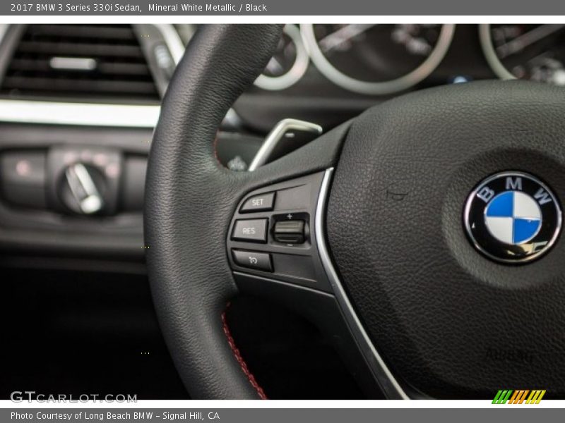 Mineral White Metallic / Black 2017 BMW 3 Series 330i Sedan